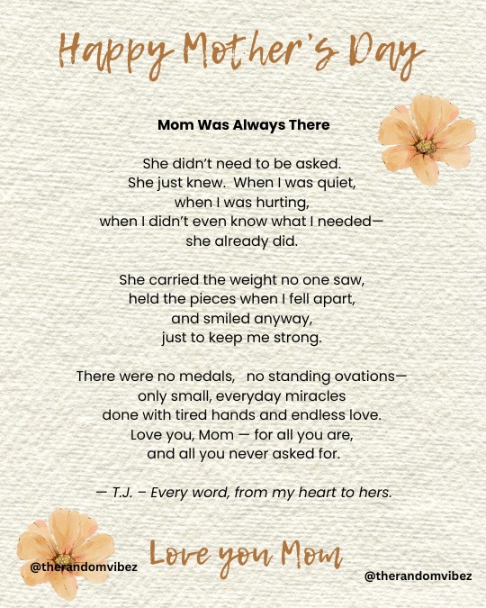 mothers day poem​ from son