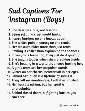 sad captions instagram girls