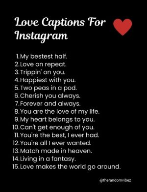short love captions for instagram