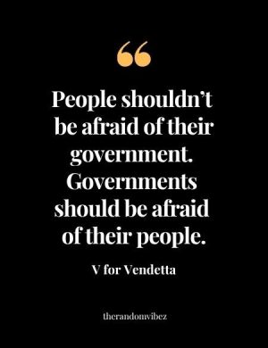 V for Vendetta Government Quotes