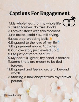 engagement captions​