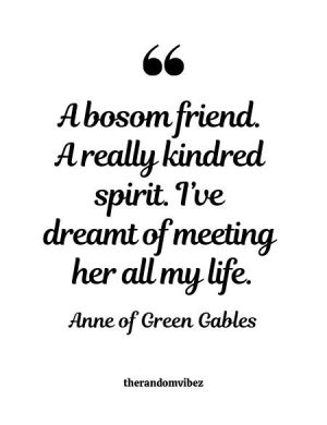 Anne Of Green Gables Kindred Spirits Quote