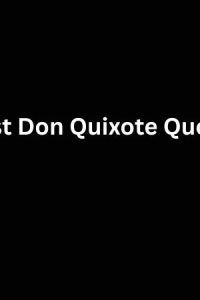 Best Don Quixote Quotes