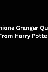 Best Hermione Granger Quotes From Harry Potter
