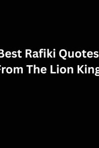Best Rafiki Quotes From The Lion King Franchise