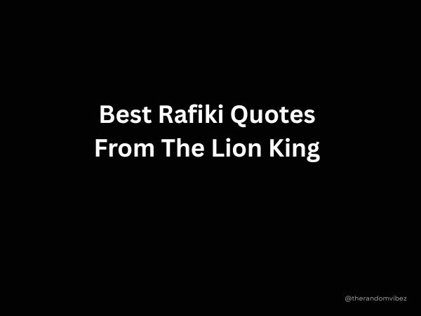 Best Rafiki Quotes From The Lion King Franchise