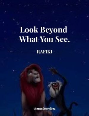 Rafiki Lion King Quotes