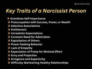 traits of a narcissist​