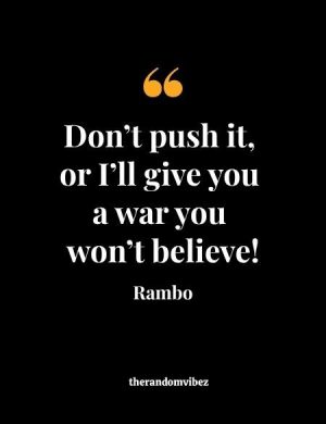 Famous Rambo Quotes