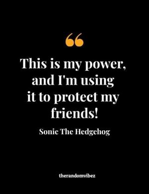 Famous Sonic The Hedgehog Quotes