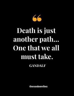 Gandalf Death Quote