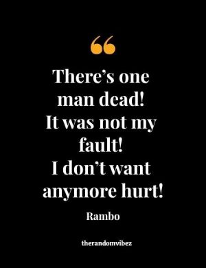 Rambo Famous Quotes