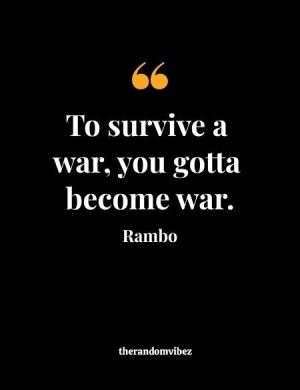 Rambo Movie Quotes