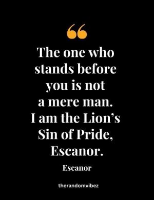 Escanor Lion Sin Of Pride Quotes
