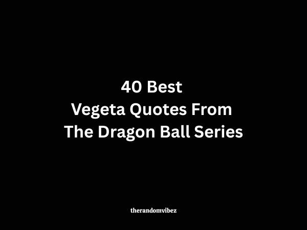 40 Best Vegeta Quotes From The Dragon Ball Series